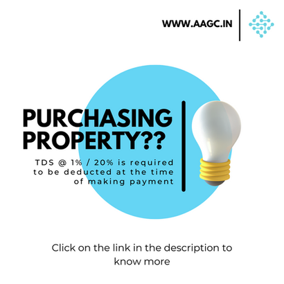 Compliance Alert!! TDS on Purchase of Property